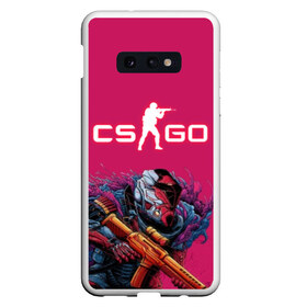 Чехол для Samsung S10E с принтом CS GO Hyper Beast в Тюмени, Силикон | Область печати: задняя сторона чехла, без боковых панелей | 2019 | computer game | counter strike | cs | cs go | csgo | dota | dota2 | game | howl | hyperbeast | warning | автомат | вой | го | игрок | компьютерная игра | контр страйк | контра | кс | оружие | турнир