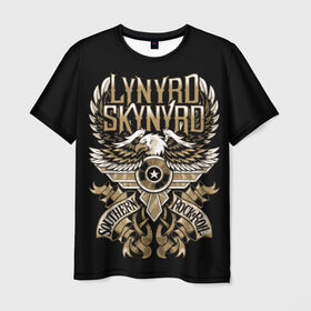 Мужская футболка 3D с принтом Lynyrd Skynyrd в Тюмени, 100% полиэфир | прямой крой, круглый вырез горловины, длина до линии бедер | Тематика изображения на принте: 