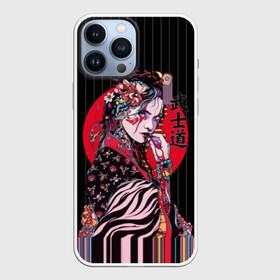 Чехол для iPhone 13 Pro Max с принтом Гейша в Тюмени,  |  | beauty | black | bright | character | cool | decorations | flowers | geisha | girl | hairstyle | japan | kimon | lines | red | stripes | woman | young | девушка | женщина | иероглиф | кимоно | красный | красотка | круто | линии | молодая | полосы 