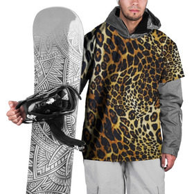 Накидка на куртку 3D с принтом Шкура леопарда в Тюмени, 100% полиэстер |  | animal | cheeky | dangerous | leopard | nature | pattern | predator | skin | spots | wild | дерзкий | дикий | животное | леопард | опасный | природа | пятна | узор | хищник
