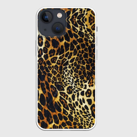 Чехол для iPhone 13 mini с принтом Шкура леопарда в Тюмени,  |  | animal | cheeky | dangerous | leopard | nature | pattern | predator | skin | spots | wild | дерзкий | дикий | животное | леопард | опасный | природа | пятна | узор | хищник