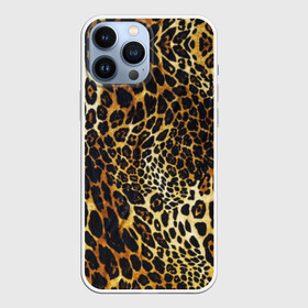 Чехол для iPhone 13 Pro Max с принтом Шкура леопарда в Тюмени,  |  | Тематика изображения на принте: animal | cheeky | dangerous | leopard | nature | pattern | predator | skin | spots | wild | дерзкий | дикий | животное | леопард | опасный | природа | пятна | узор | хищник