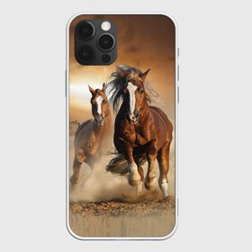 Чехол для iPhone 12 Pro Max с принтом Бегущие лошади в Тюмени, Силикон |  | animal | color | dust | hooves | horse | mane | mustang | muzzle | nature | sky | speed | грива | животное | конь | копыта | лошадь | мустанг | небо | окрас | природа | пыль | скакун | скорость