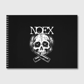 Альбом для рисования с принтом NOFX в Тюмени, 100% бумага
 | матовая бумага, плотность 200 мг. | hardcore | nofx | punk | группы | музыка | панк | панк рок | рок | ска панк | скейт панк