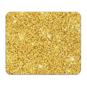 Коврик для мышки прямоугольный с принтом Золотые блестки в Тюмени, натуральный каучук | размер 230 х 185 мм; запечатка лицевой стороны | bright | cool | glitter | gold | gold glitter | luxury | shine | sparkle | yellow | глиттер | желтый | золото | золотые блёстки | прикольно | роскошь | сверкать | сияние | ярко