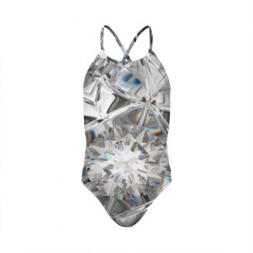 Детский купальник 3D с принтом Бриллиантовый блеск в Тюмени, Полиэстер 85%, Спандекс 15% | Слитный крой, подклад по переду изделия, узкие бретели | cut | diamond | gem | glitter | jewel | kaleidoscope | luxury | shine | sparkle | white | алмаз | белый | блеск | бриллиант | диамант | драгоценность | драгоценный камень | калейдоскоп | люкс | огранка | роскошь | сверкать | сияние
