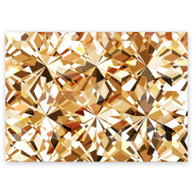 Поздравительная открытка с принтом Желтые бриллианты в Тюмени, 100% бумага | плотность бумаги 280 г/м2, матовая, на обратной стороне линовка и место для марки
 | cut | diamond | gem | glitter | gold | jewel | kaleidoscope | luxury | shine | sparkle | white | yellow | алмаз | белый | блеск | бриллиант | диамант | драгоценность | драгоценный камень | желтый | золотой | калейдоскоп | люкс | огранка