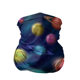 Бандана-труба 3D с принтом Планеты в Тюмени, 100% полиэстер, ткань с особыми свойствами — Activecool | плотность 150‒180 г/м2; хорошо тянется, но сохраняет форму | nasa | вселенная | галактика | звезды | космос | наса | планеты | сияние | скафандр