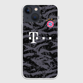 Чехол для iPhone 13 mini с принтом Bayern away gk 18 19 в Тюмени,  |  | bayern | champions league | germany | munchen | бавария | германия | левандовски | лига чемпинов | мюнхен | нойер | рибери | роббен