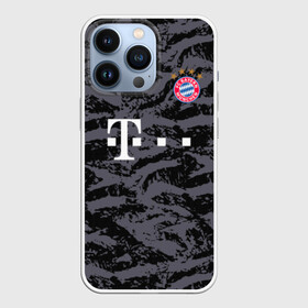 Чехол для iPhone 13 Pro с принтом Bayern away gk 18 19 в Тюмени,  |  | bayern | champions league | germany | munchen | бавария | германия | левандовски | лига чемпинов | мюнхен | нойер | рибери | роббен