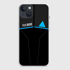 Чехол для iPhone 13 с принтом RK800 CONNOR в Тюмени,  |  | action | ai | android | connor | dbhpk19 | detroit become human | rk 800 | rk 900 | андроиды | детектив | игра | интерактивное кино | кара | коннор | логотип | маркус | роботы | фирменный стиль | экшн