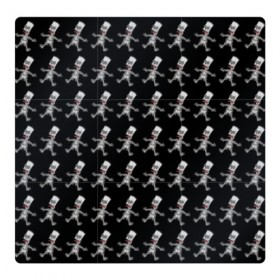 Магнитный плакат 3Х3 с принтом Bart в Тюмени, Полимерный материал с магнитным слоем | 9 деталей размером 9*9 см | bart | homer | sad | simpsons | skelleton | барт | гомер | симпсоны