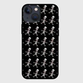 Чехол для iPhone 13 mini с принтом Bart в Тюмени,  |  | Тематика изображения на принте: bart | homer | sad | simpsons | skelleton | барт | гомер | симпсоны