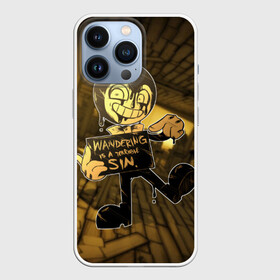 Чехол для iPhone 13 Pro с принтом Bendy And The Ink Machine (42) в Тюмени,  |  | Тематика изображения на принте: bendy | bendy and the ink machine | devil | game | horror | ink | mask | бенди | бенди и чернильная машина | краска | чернила