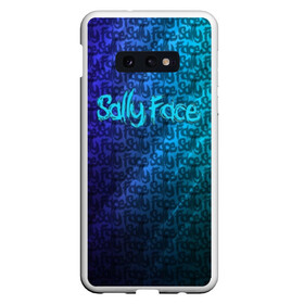 Чехол для Samsung S10E с принтом Sally Face (Pattern) в Тюмени, Силикон | Область печати: задняя сторона чехла, без боковых панелей | Тематика изображения на принте: 2019 | 3d | pattern | sally face | tekstura | абстракция | градиент | игра | лого | логотип | надпись | паттерн | стиль | текстура