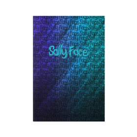 Обложка для паспорта матовая кожа с принтом Sally Face (Pattern). в Тюмени, натуральная матовая кожа | размер 19,3 х 13,7 см; прозрачные пластиковые крепления | 2019 | 3d | pattern | sally face | tekstura | абстракция | градиент | игра | лого | логотип | надпись | паттерн | стиль | текстура