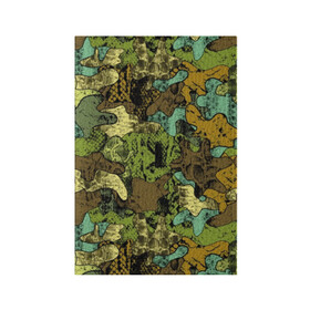 Обложка для паспорта матовая кожа с принтом Камуфляж в Тюмени, натуральная матовая кожа | размер 19,3 х 13,7 см; прозрачные пластиковые крепления | abstraction | army | art | background | blue | camouflage | clothing | color | green | marsh | pattern | snake | stencil | uniform | абстракция | армия | арт | болотный | зеленый | змея | камуфляж | одежда | трафарет | узор | униформа | фон | цв