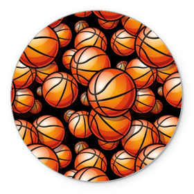 Коврик для мышки круглый с принтом Баскетбольные мячи в Тюмени, резина и полиэстер | круглая форма, изображение наносится на всю лицевую часть | activity | ball | basketball | black | brightness | brown | circle | color | game | illustration | orange | sport | victory | yellow | активность | апельсиновый | баскетбол | желтый | игра | иллюстрация | коричневый | круг | мяч | оранжевый | победа | спо