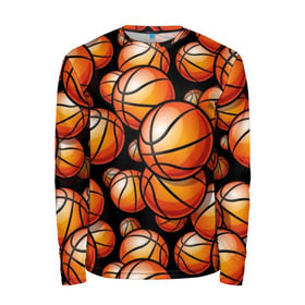 Мужской лонгслив 3D с принтом Баскетбольные мячи в Тюмени, 100% полиэстер | длинные рукава, круглый вырез горловины, полуприлегающий силуэт | activity | ball | basketball | black | brightness | brown | circle | color | game | illustration | orange | sport | victory | yellow | активность | апельсиновый | баскетбол | желтый | игра | иллюстрация | коричневый | круг | мяч | оранжевый | победа | спо
