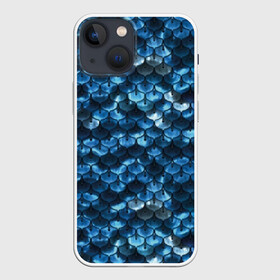 Чехол для iPhone 13 mini с принтом Синяя чешуя в Тюмени,  |  | blue | color | fish | gray | mermaid | neyad | pattern | scales | sea | shiny | siren | skin | turquoise | wallpaper | water | бирюзовый | блестящий | вода | кожа | море | неяда | обои | паттерн | русалка | рыба | серый | синий | сирена | цвет |