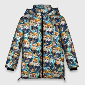Женская зимняя куртка 3D с принтом MARKUS and SIMON в Тюмени, верх — 100% полиэстер; подкладка — 100% полиэстер; утеплитель — 100% полиэстер | длина ниже бедра, силуэт Оверсайз. Есть воротник-стойка, отстегивающийся капюшон и ветрозащитная планка. 

Боковые карманы с листочкой на кнопках и внутренний карман на молнии | Тематика изображения на принте: 2038 | become | connor | dbh | dbhpk19 | gavin reed | human | quantic | reed | reed900 | rk800 | rk900 | андроид | девиант | детройт | кара | квест | коннор | маркус