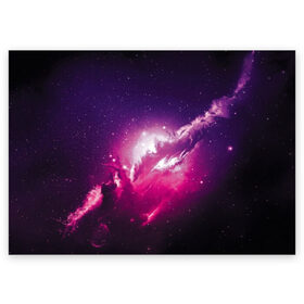 Поздравительная открытка с принтом Галактика в Тюмени, 100% бумага | плотность бумаги 280 г/м2, матовая, на обратной стороне линовка и место для марки
 | astronomy | cosmos | galaxy | nebula | stars | universe | астрономия | вселенная | галактика | звезды | космос | небьюла | цветная