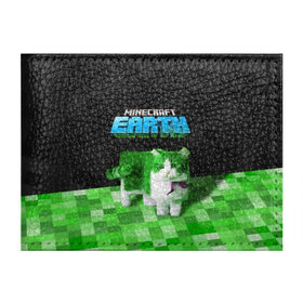 Обложка для студенческого билета с принтом Minecraft EARTH - Котик в Тюмени, натуральная кожа | Размер: 11*8 см; Печать на всей внешней стороне | craft | creeper | earth | game | green | logo | mine | minecraft | mobile | online | world | зеленый | земля | зомби | игра | крипер | лого | майкрафт | майнкрафт | мир | мобайл | онлайн | планета | синий | текстура