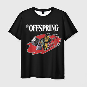 Мужская футболка 3D с принтом Offspring в Тюмени, 100% полиэфир | прямой крой, круглый вырез горловины, длина до линии бедер | Тематика изображения на принте: offspring | ofspring | punk | rock | the offspring | группы | музыка | офспринг | оффспринг | панк | рок