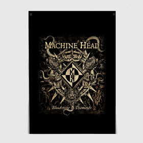 Постер с принтом Machine Head в Тюмени, 100% бумага
 | бумага, плотность 150 мг. Матовая, но за счет высокого коэффициента гладкости имеет небольшой блеск и дает на свету блики, но в отличии от глянцевой бумаги не покрыта лаком | heavy metal | machine head | metal | грув метал | группы | метал | музыка | рок | трэш метал | хэви метал