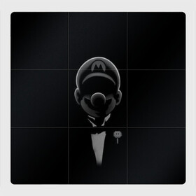Магнитный плакат 3Х3 с принтом Mario в Тюмени, Полимерный материал с магнитным слоем | 9 деталей размером 9*9 см | Тематика изображения на принте: mario | nintendo | видеоигра | денди | детская игра | игра | марио | нинтендо | прыгун