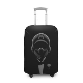 Чехол для чемодана 3D с принтом Mario в Тюмени, 86% полиэфир, 14% спандекс | двустороннее нанесение принта, прорези для ручек и колес | mario | nintendo | видеоигра | денди | детская игра | игра | марио | нинтендо | прыгун