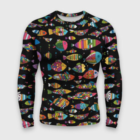 Мужской рашгард 3D с принтом Разноцветные рыбы в Тюмени,  |  | Тематика изображения на принте: abstraction | art | bright | colorful | cool | fin | fish | funny | tail | water | абстракция | арт | вода | плавник | прикольно | разноцветный | рыба | смешно | хвост | яркий