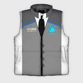 Мужской жилет утепленный 3D с принтом RK800 CONNOR в Тюмени,  |  | action | ai | android | connor | dbhpk19 | detroit become human | rk 800 | rk 900 | андроиды | детектив | игра | интерактивное кино | кара | коннор | логотип | маркус | роботы | фирменный стиль | экшн