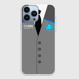 Чехол для iPhone 13 Pro Max с принтом RK800 CONNOR в Тюмени,  |  | action | ai | android | connor | dbhpk19 | detroit become human | rk 800 | rk 900 | андроиды | детектив | игра | интерактивное кино | кара | коннор | логотип | маркус | роботы | фирменный стиль | экшн