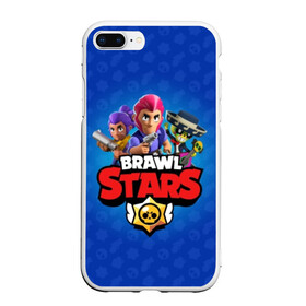 Чехол для iPhone 7Plus/8 Plus матовый с принтом BRAWL STARS в Тюмени, Силикон | Область печати: задняя сторона чехла, без боковых панелей | brawl | bull | colt | crow | el primo | game | games | leon | moba | online | penny | poco | shelly | spike | star | stars | wanted | брав | бравл | браво | звезда | звезды | игра | игры | лого | моба | онлайн | старс