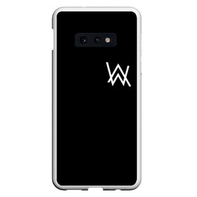 Чехол для Samsung S10E с принтом ALAN WALKER (НА СПИНЕ) в Тюмени, Силикон | Область печати: задняя сторона чехла, без боковых панелей | alan walker | aw | electro | electro music | music | алан уокер | музыка | музыкант | электро | электронная музыка