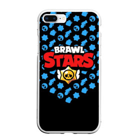 Чехол для iPhone 7Plus/8 Plus матовый с принтом BRAWL STARS в Тюмени, Силикон | Область печати: задняя сторона чехла, без боковых панелей | brawl | bull | colt | crow | el primo | game | games | leon | moba | online | penny | poco | shelly | spike | star | stars | wanted | брав | бравл | браво | звезда | звезды | игра | игры | лого | моба | онлайн | старс