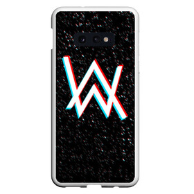 Чехол для Samsung S10E с принтом ALAN WALKER GLITCH в Тюмени, Силикон | Область печати: задняя сторона чехла, без боковых панелей | Тематика изображения на принте: alan walker | aw | electro | electro music | glitch | music | space | алан уокер | космос | музыка | музыкант | электро | электронная музыка