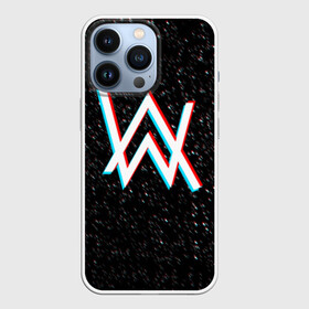 Чехол для iPhone 13 Pro с принтом ALAN WALKER GLITCH в Тюмени,  |  | Тематика изображения на принте: alan walker | aw | electro | electro music | glitch | music | space | алан уокер | космос | музыка | музыкант | электро | электронная музыка