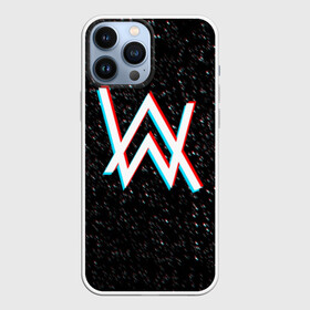 Чехол для iPhone 13 Pro Max с принтом ALAN WALKER GLITCH в Тюмени,  |  | Тематика изображения на принте: alan walker | aw | electro | electro music | glitch | music | space | алан уокер | космос | музыка | музыкант | электро | электронная музыка