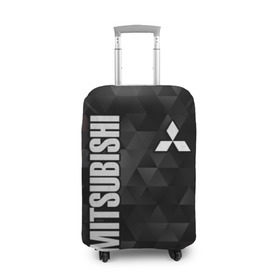 Чехол для чемодана 3D с принтом Mitsubishi в Тюмени, 86% полиэфир, 14% спандекс | двустороннее нанесение принта, прорези для ручек и колес | mitsubishi | авто | автомобиль | лого | логотип | митсубиси | митсубиши | текстура