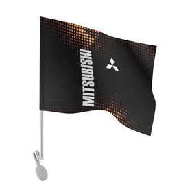 Флаг для автомобиля с принтом Mitsubishi в Тюмени, 100% полиэстер | Размер: 30*21 см | mitsubishi | авто | автомобиль | лого | логотип | митсубиси | митсубиши | текстура
