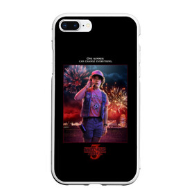 Чехол для iPhone 7Plus/8 Plus матовый с принтом Dustin Stranger Things 3 в Тюмени, Силикон | Область печати: задняя сторона чехла, без боковых панелей | Тематика изображения на принте: 11 | 3 | dustin | eleven | lucas | mike | netflix | stranger | things | дастин | дела | крайне | лукас | майк | нетфликс | новый | оди | одиннадцать | очень | сезон | события | странные