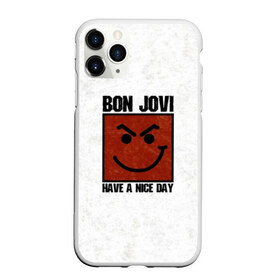 Чехол для iPhone 11 Pro Max матовый с принтом Have a nice day в Тюмени, Силикон |  | bon jovi | альбом | арена | бон | бон джови | глэм | группа | джови | джон | метал | музыка | надпись | песни | поп | попрок | рок | рокер | смайл | солист | софт | стена | хард | хеви | хевиметал