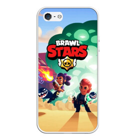 Чехол для iPhone 5/5S матовый с принтом BRAWL STARS в Тюмени, Силикон | Область печати: задняя сторона чехла, без боковых панелей | brawl | bull | colt | crow | el primo | game | games | leon | moba | online | penny | poco | shelly | spike | star | stars | wanted | брав | бравл | браво | звезда | звезды | игра | игры | лого | моба | онлайн | старс