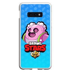 Чехол для Samsung S10E с принтом Sakura Spike - BRAWL STARS в Тюмени, Силикон | Область печати: задняя сторона чехла, без боковых панелей | brawl | bull | colt | crow | el primo | game | games | leon | moba | online | penny | poco | sakura | shelly | spike | star | stars | wanted | брав | бравл | браво | звезда | звезды | игра | игры | онлайн | старс