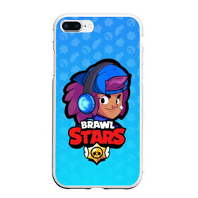 Чехол для iPhone 7Plus/8 Plus матовый с принтом Shelly - BRAWL STARS в Тюмени, Силикон | Область печати: задняя сторона чехла, без боковых панелей | brawl | bull | colt | crow | el primo | game | games | leon | moba | online | penny | poco | shelly | spike | star | stars | wanted | брав | бравл | браво | звезда | звезды | игра | игры | онлайн | старс