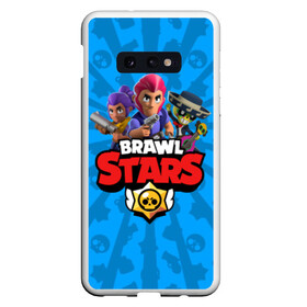 Чехол для Samsung S10E с принтом BRAWL STARS в Тюмени, Силикон | Область печати: задняя сторона чехла, без боковых панелей | android | brawl stars | bull | colt | games | mobile game | stars | берли | бо | брок | ворон | джесси | динамайк | дэррил | игры | кольт | леон | мобильные игры | мортис | нита | пайпер | пенни | поко | пэм | рикошет | спайк | тара | фрэн