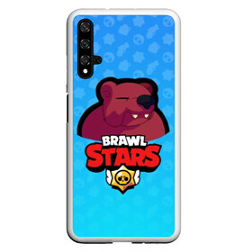 Чехол для Honor 20 с принтом Bear - BRAWL STARS в Тюмени, Силикон | Область печати: задняя сторона чехла, без боковых панелей | bear | brawl | bull | colt | crow | el primo | game | games | leon | moba | online | penny | poco | shelly | spike | star | stars | wanted | брав | бравл | браво | звезда | звезды | игра | игры | моба | онлайн | старс