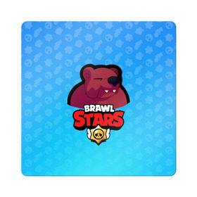 Магнит виниловый Квадрат с принтом Bear - BRAWL STARS в Тюмени, полимерный материал с магнитным слоем | размер 9*9 см, закругленные углы | bear | brawl | bull | colt | crow | el primo | game | games | leon | moba | online | penny | poco | shelly | spike | star | stars | wanted | брав | бравл | браво | звезда | звезды | игра | игры | моба | онлайн | старс